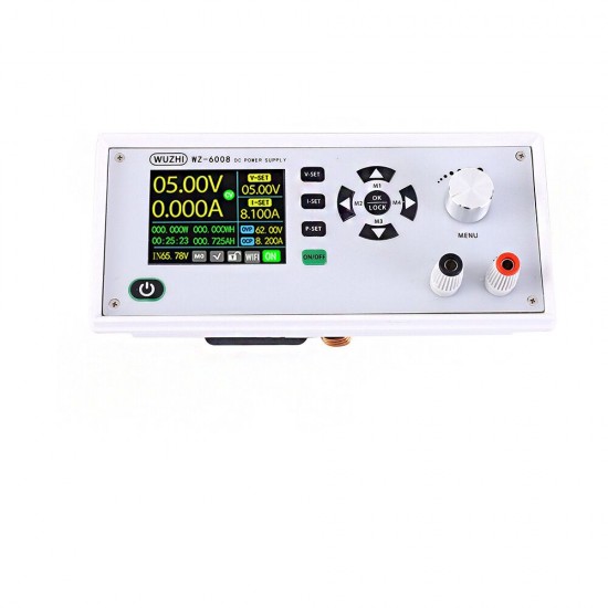 WZ-6008 DC-DC Voltage Current Step Down Power Supply Module Buck Voltage Converter Voltmeter 8A 480W with Programmable 2.4inch TFT LCD Display