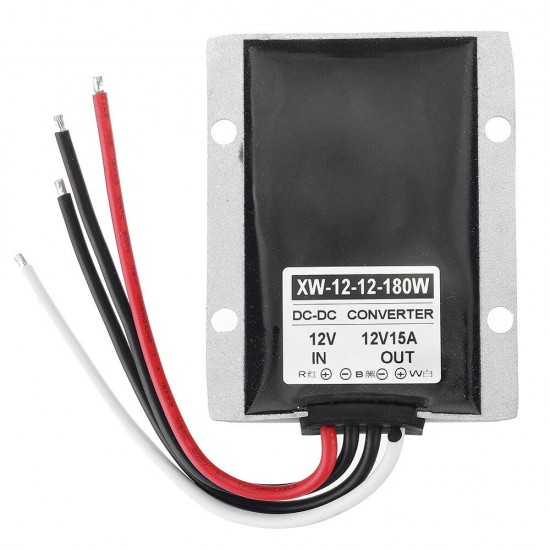 Waterproof 9-23V to 12V 15A Buck Regulator 12V 180W Automatic Step up and Step Down Module Power Supply Converter for Car Power
