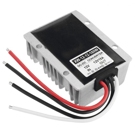 Waterproof 9-23V to 12V 15A Buck Regulator 12V 180W Automatic Step up and Step Down Module Power Supply Converter for Car Power