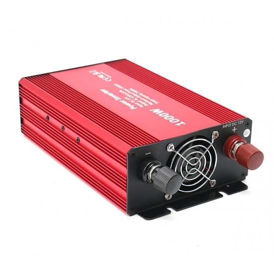 1000W Car Auto Power Inverter 12V DC to 220V AC Charger Supply Converter Adapter