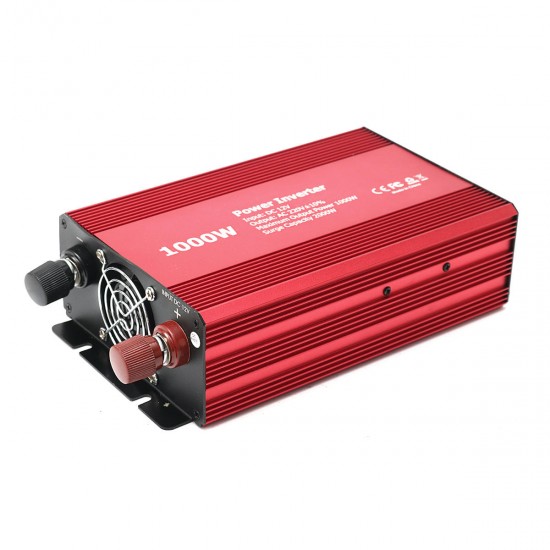 1000W Car Auto Power Inverter 12V DC to 220V AC Charger Supply Converter Adapter 1000W Car Auto Power Inverter 12V DC to 220V AC Charger Supply Converter Adapter