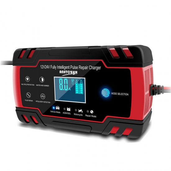 12/24V 8A/4A Multi-function Touch Screen Repair LCD Battery Charger For Car Motorcycle Lead Acid Battery Agm Gel Wet For Car/Motorcycle/Truck 12/24V 8A/4A Multi-function Touch Screen Repair LCD Battery Charger For Car Motorcycle Lead Acid Battery Agm Gel Wet For Car/Motorcycle/Truck