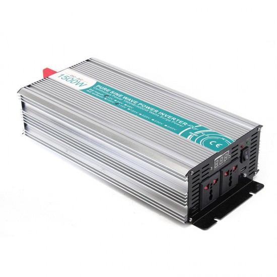 1500W DC12V to AC110V/220V Pure Sine Wave Power Inverter LED Display Off Grid 1500W DC12V to AC110V/220V Pure Sine Wave Power Inverter LED Display Off Grid