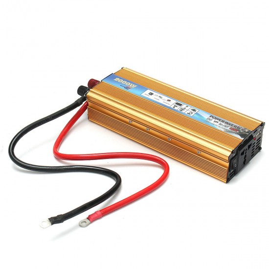2000W Portable Car Modified Sine Wave Power Inverter Converter DC 24V To AC 220V 2000W Portable Car Modified Sine Wave Power Inverter Converter DC 24V To AC 220V