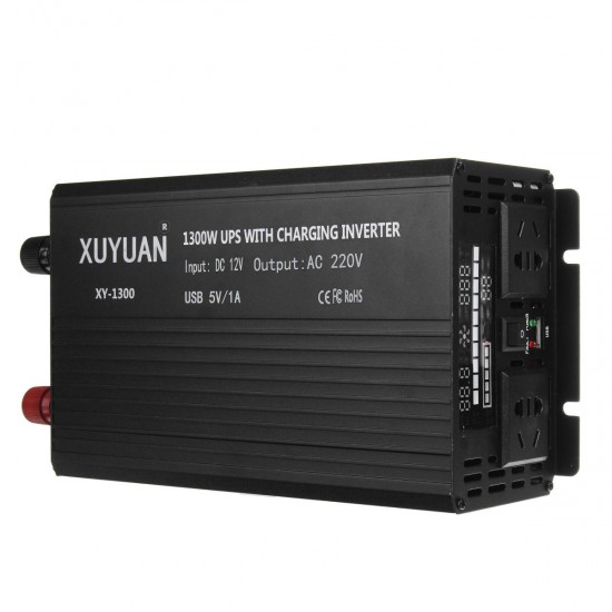 3000W Sine Wave Solar Power Inverter Converter DC 12V to AC 220V UPS Modified LCD Display Off Grid