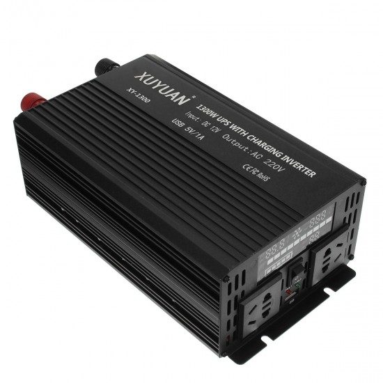 3000W Sine Wave Solar Power Inverter Converter DC 12V to AC 220V UPS Modified LCD Display Off Grid