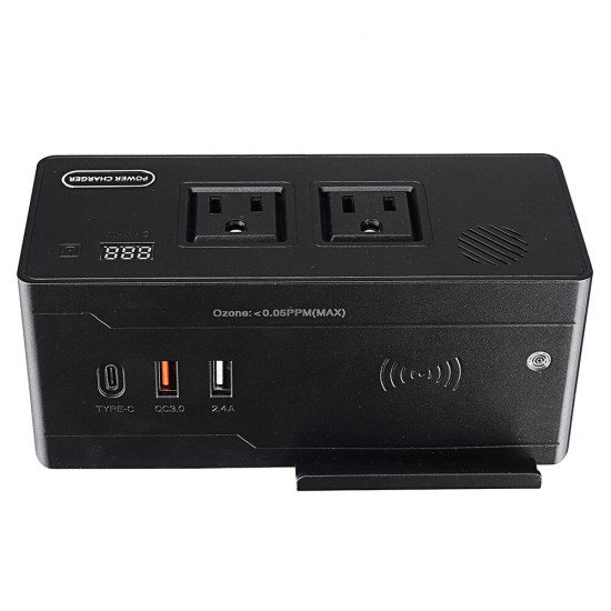 400W Car Power Inverter DC 12V 24V To AC 220V 110V Modifined Sine Wave Converter Type-C USB Wireless Charger QC3.0 Fast Charging Voice Reminder Ozone Sterilization Anion Air Purifier 400W Car Power Inverter DC 12V 24V To AC 220V 110V Modifined Sine Wave Converter Type-C USB Wireless Charger QC3.0 Fast Charging Voice Reminder Ozone Sterilization Anion Air Purifier