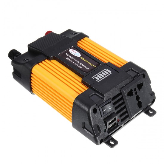 6000W Peak Power Inverter 12V-220V/110V Modified Sine Wave Car Converter with LED Screen Dual USB 8 Safety Protection 6000W Peak Power Inverter 12V-220V/110V Modified Sine Wave Car Converter with LED Screen Dual USB 8 Safety Protection
