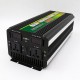 3000W MAX6000W Peak 12V/24V to 220V Modified Sine Wave Power Inverter for Solar/Wind with LCD Display