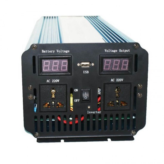 DC 12V 24V to AC 110V UPS 3000W Peak 6000W Pure Sine Wave Power Inverter and Charger DC 12V 24V to AC 110V UPS 3000W Peak 6000W Pure Sine Wave Power Inverter and Charger