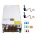 1000W Switching Power Supply SMPS Transformer AC 110/220V to DC 0-12/24/36/48V with Dual LCD Digital Display 1000W Switching Power Supply SMPS Transformer AC 110/220V to DC 0-12/24/36/48V with Dual LCD Digital Display