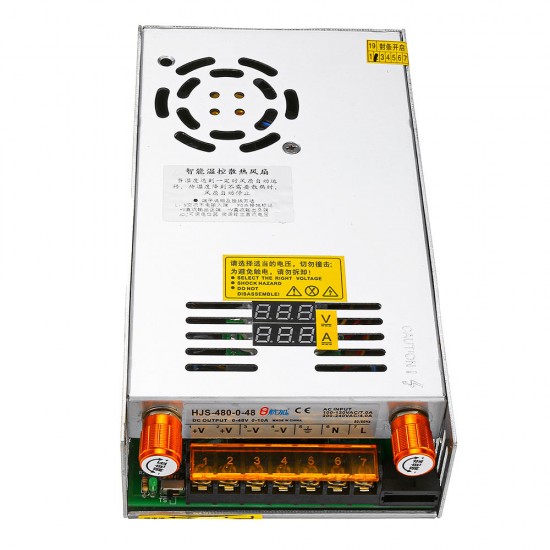 Switching Power Supply Transformer Adjustable AC 110/220V to DC 0-24/36/48V 480W with Dual Digital Display Switching Power Supply Transformer Adjustable AC 110/220V to DC 0-24/36/48V 480W with Dual Digital Display