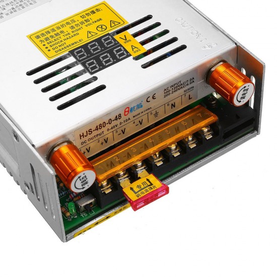 Switching Power Supply Transformer Adjustable AC 110/220V to DC 0-24/36/48V 480W with Dual Digital Display Switching Power Supply Transformer Adjustable AC 110/220V to DC 0-24/36/48V 480W with Dual Digital Display