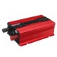 Red Solar Power Inverter DC12V To AC220V Modified Sine Wave Converter with LCD Screen for Car Home