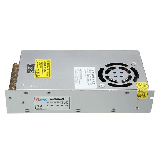 Switching Power Supply Transformer Adjustable AC 220V to DC 0-5V 40A 240W with LCD Display