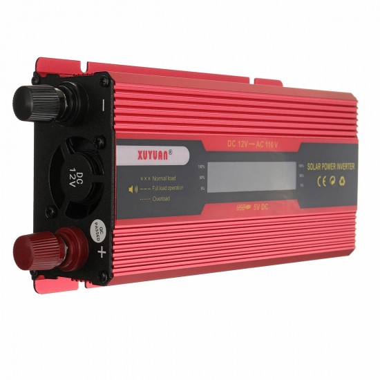 2000W/4000W/6000W Solar Power Inverter DC 12V to AC 110V Car Converter Modified Sine Wave with Digital Display 2000W/4000W/6000W Solar Power Inverter DC 12V to AC 110V Car Converter Modified Sine Wave with Digital Display