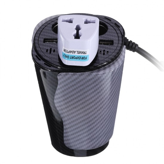 600W Cup Style Power Inverter DC 12V to AC 110/220V Converter with Voice Control LED Atmosphere Lamp for Car Home Outdoor 600W Cup Style Power Inverter DC 12V to AC 110/220V Converter with Voice Control LED Atmosphere Lamp for Car Home Outdoor