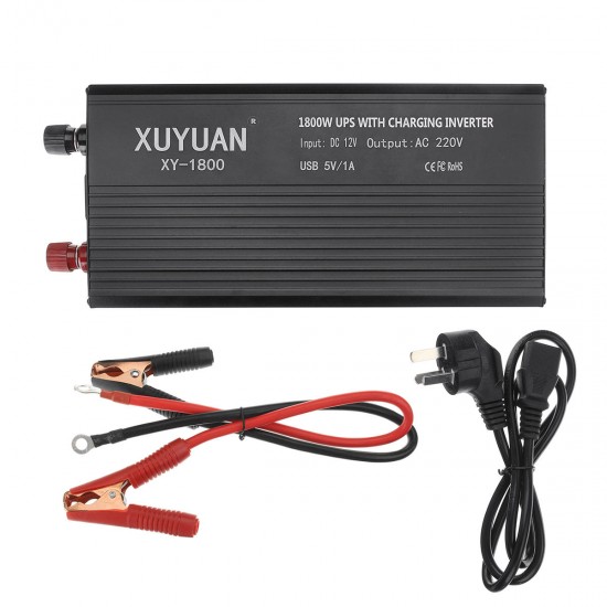 5000W Max DC 12V to AC 220V UPS Pure Sine Wave Power Inverter For Car Boat