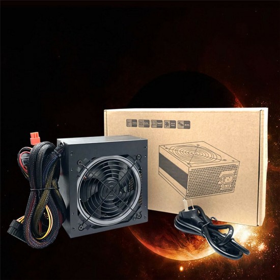 500W 12CM RGB Color Computer Case Power Supply ATX 12V PC Computer Power Supply 110~240V for Desktop Gaming