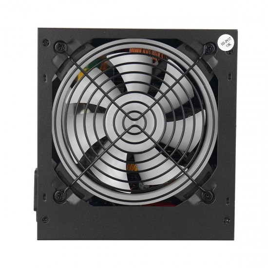 650W PC Power Supply Unit Quiet 12cm RGB Fan 20 & 4Pin ATX 4 SATA Ports Computer Power Supply Module Black 650W PC Power Supply Unit Quiet 12cm RGB Fan 20 & 4Pin ATX 4 SATA Ports Computer Power Supply Module Black