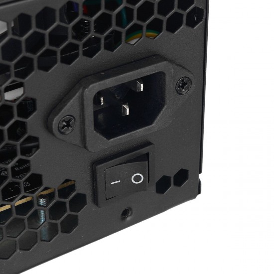 650W PC Power Supply Unit Quiet 12cm RGB Fan 20 & 4Pin ATX 4 SATA Ports Computer Power Supply Module Black 650W PC Power Supply Unit Quiet 12cm RGB Fan 20 & 4Pin ATX 4 SATA Ports Computer Power Supply Module Black