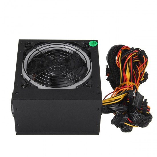 700W PC Power Supply Computer Gaming 24 Pin PCI ATX SATA LED Cooling Fan