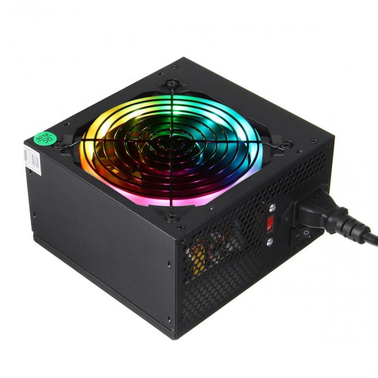 700W PC Power Supply Computer Gaming 24 Pin PCI ATX SATA LED Cooling Fan