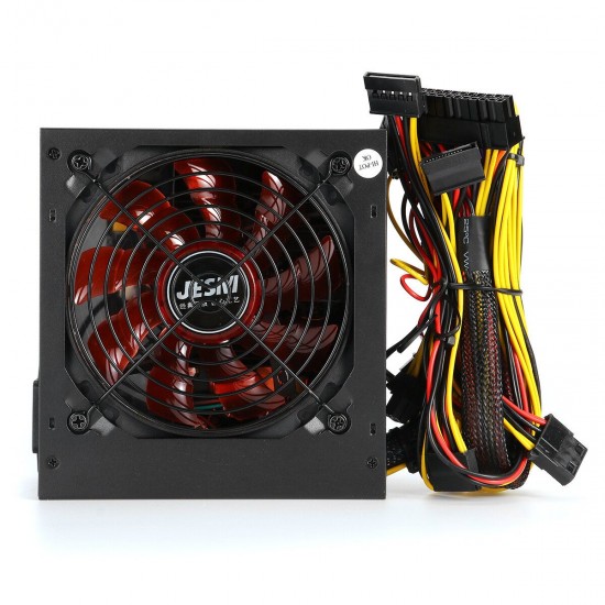 850W PC Power Supply 12CM Silent Fan ATX Computer 220V SATA 8Pin+2x6Pin Black