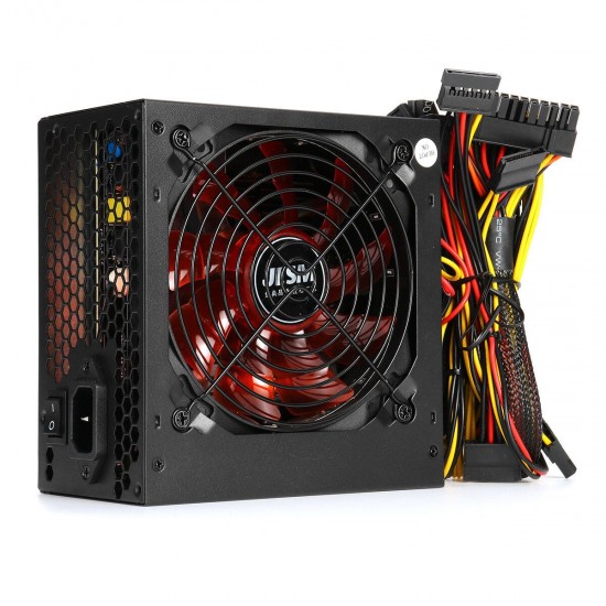 850W PC Power Supply 12CM Silent Fan ATX Computer 220V SATA 8Pin+2x6Pin Black