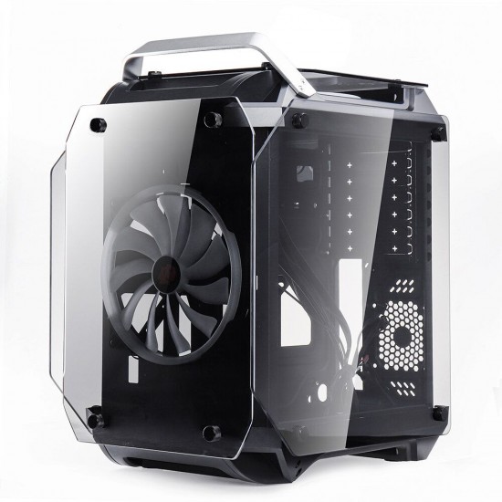 Gorilla Tempered Glass ATX Computer Gaming Case Water Cool Air Cool PC Case with Two 200mm Cooling Fan