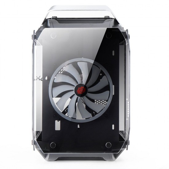 Gorilla Tempered Glass ATX Computer Gaming Case Water Cool Air Cool PC Case with Two 200mm Cooling Fan