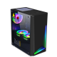 M-ATX MINI-ITX SPCC Computer Case USB3.0 ATX Power Gaming Desktop Computer Case RGB Chassis