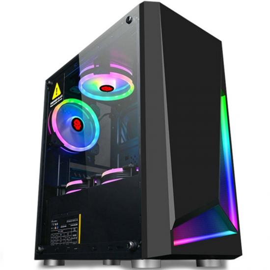 M-ATX MINI-ITX SPCC Computer Case USB3.0 ATX Power Gaming Desktop Computer Case RGB Chassis