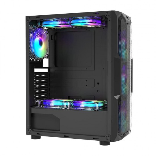 Mesh Gaming Computer Case Chassis ATX/M-ATX/ITX Acrylic panel