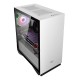 DLM22 Gaming Computer Case M-ATX/ITX USB 3.0 Supported Tempered Glass Door Opening White