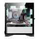 DLM22 Gaming Computer Case M-ATX/ITX USB 3.0 Supported Tempered Glass Door Opening White