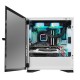 DLM22 Gaming Computer Case M-ATX/ITX USB 3.0 Supported Tempered Glass Door Opening White