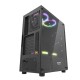 Gaming Computer Case ATX/M-ATX/ITX Support Mesh & Carbon Fiber Pannel Design Side