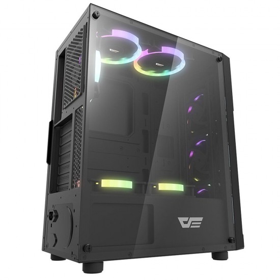 Gaming Computer Case ATX/M-ATX/ITX Support Mesh & Carbon Fiber Pannel Design Side Gaming Computer Case ATX/M-ATX/ITX Support Mesh & Carbon Fiber Pannel Design Side
