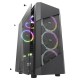 Gaming Computer Case ATX/M-ATX/ITX Support Mesh & Carbon Fiber Pannel Design Side Gaming Computer Case ATX/M-ATX/ITX Support Mesh & Carbon Fiber Pannel Design Side