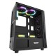 Gaming Computer Case ATX/M-ATX/ITX Support Mesh & Carbon Fiber Pannel Design Side