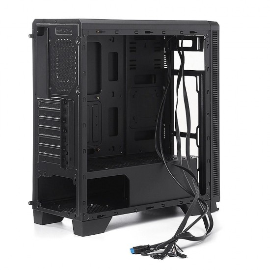 Desktop Computer Gaming Case ATX M-ATX ITXUSB 3.0 Ports Tempered Glass Windows With 8pcs 120mm Fans Location (Only Case)