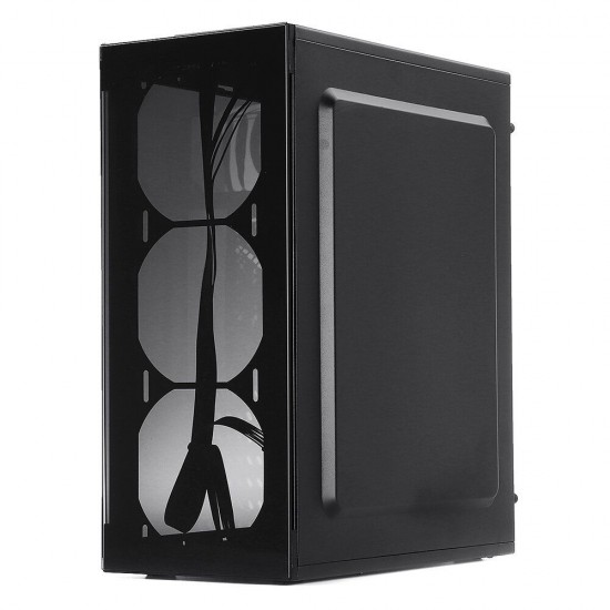 Gaming Case ATX / M-ATX / MINI-ITX PC Computer Case USB2.0 SPCC Transparent Desktop Chassis