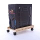 H-type Four Wheel Thickening Wood Computer Case Host Moving Bracket Adjustable CPU Stand