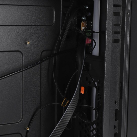 M-ATX / Mini ITX Computer Gaming PC Case RGB Cooling Fan USB Audio Interface with Light Bar