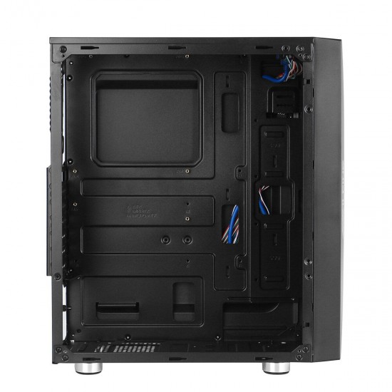 PC Computer Case Side Transparen Acrylic Panel Computer Case Tower Chassis for Gaming ATX/M-ATX/Mini-ITX Support Water Cooling