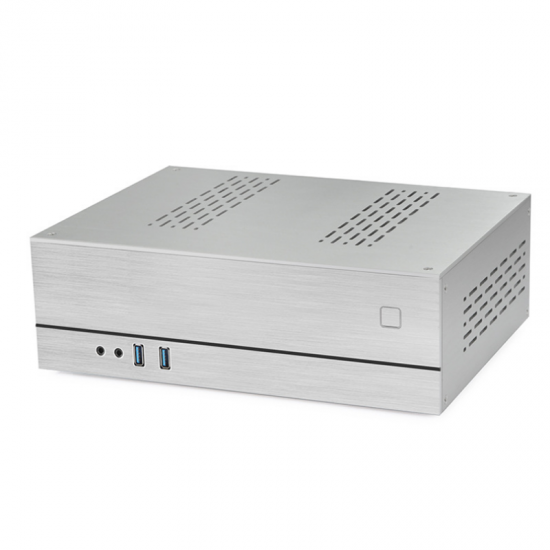 A02 Aluminum Dual USB3.0 Computer Case HTPC Chassis Support 1U Power Supply Mini Case