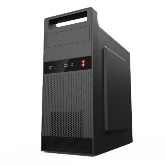 K6 Cold Rolled Steel Sheet mATX ITX USB2.0 Gaming Tempered Computer Case Portable Desktop Chassis ATX Power Supply