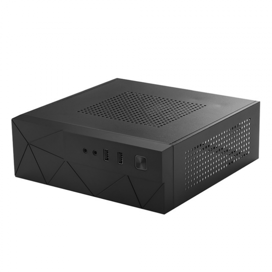 MX01 0.8mm Computer Case HTPC Chassis USB2.0 Gaming Tempered PC Case Support PICO PSU Power Supply