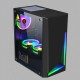 Toughened Glass Side Plate Computer Gaming Case MATX/MITX USB3.0 Support 120mm Water Cooling